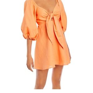 CHARLIE HOLIDAY- ORANGE MINI DRESS